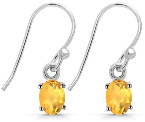 Ladies Natural Citrine Earring