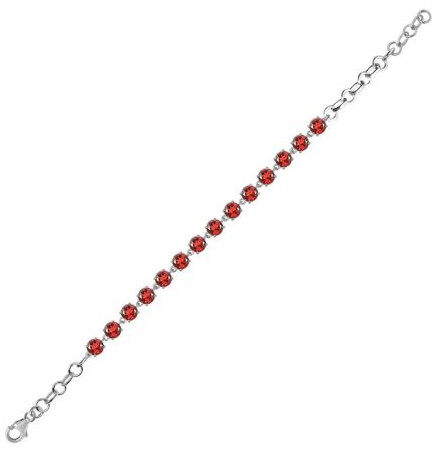 Red Garnet Adjustable Chain  Bracelet