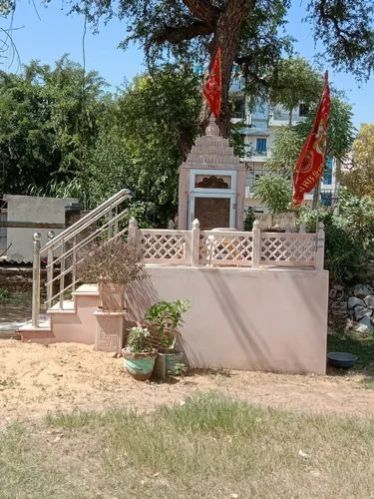 Light Brown Temple with Steel Railing