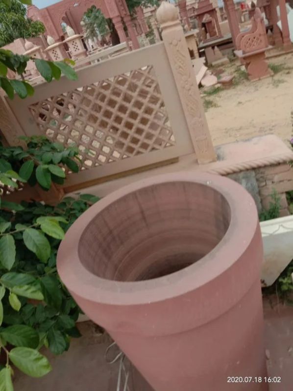 Light Pink Sandstone Dustbin