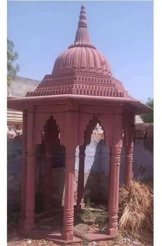 Red Outdoor Sand Stone Temple