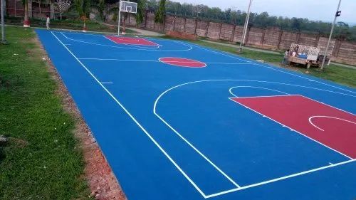 Outdoor Synthetic Basketball Court Flooring