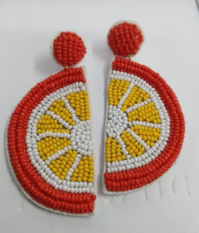 Red Beads Earrings