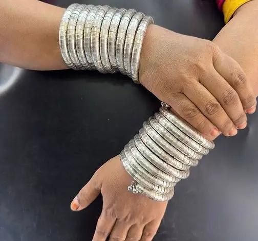 Traditional Silver Bangles