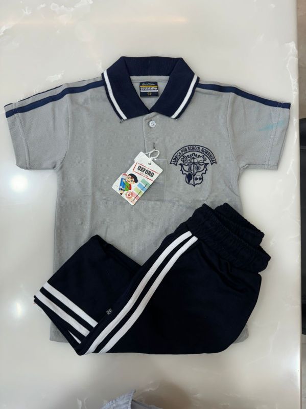 Oxford Cotton School Uniform T-Shirt and Lower Set