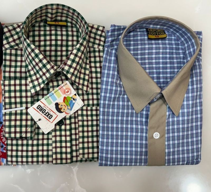 Oxford Cotton School Uniform Multicolor Checked Shirt