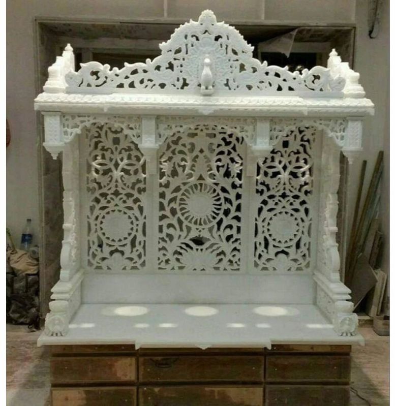 CNC Cutting White Marble Temple