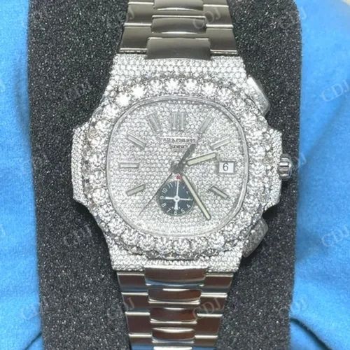 Hip Hop Iced Out Moissanite Diamond Watch
