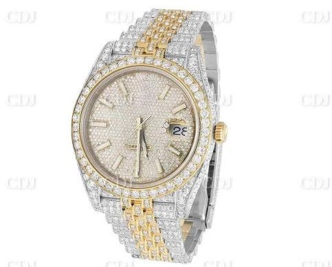 Jubilee Yellow White Two Tone VVS Moissanite Diamond Watch