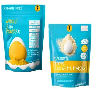 500 gm + 500 gm Adequate Foods Whole Egg Powder and Egg White Powder Combo Pack