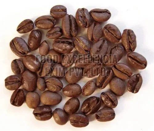 Brown Excelsa Raw Coffee Beans