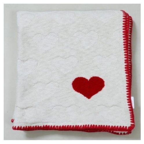 Oekotex Certified / Organic Knitted Cotton Valentines Throws