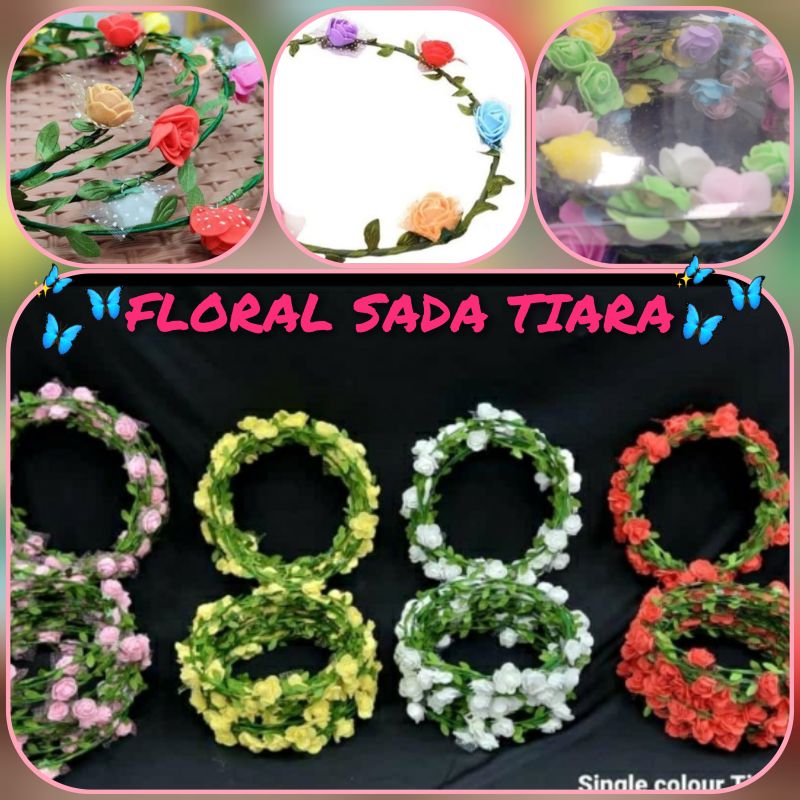 Multi Color Flower Tiara