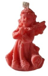 Soy Wax Pink Angel Decorative Candle