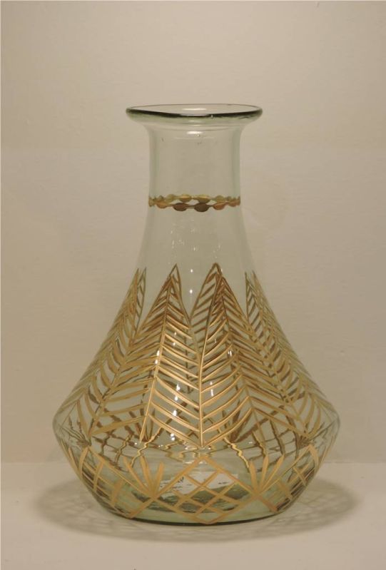 Golden Glass Flower Vase