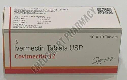 Covimectin Ivermectin 12 Mg Tablets