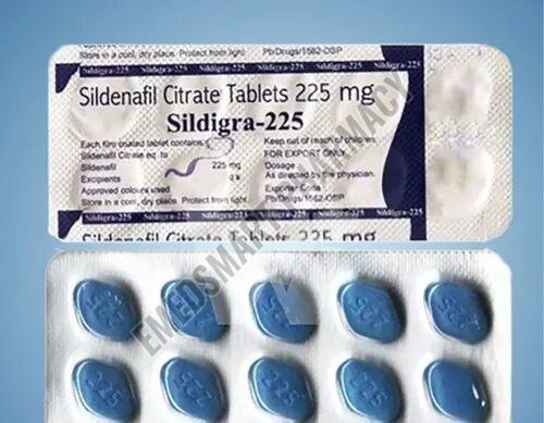 Sildigra 225 Mg Sildenafil Citrate Tablets