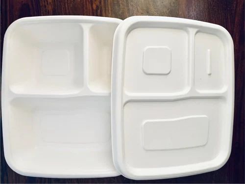 Sugarcane Bagasse Biodegradable Meal Tray