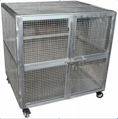 Heavy Stainless Steel Cage Trolley