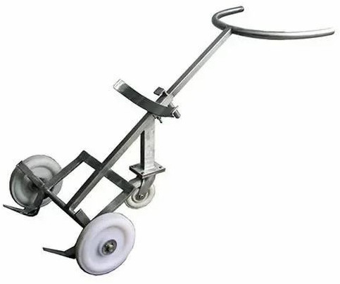 Stainless Steel 3 Wheeler Drum Trolley