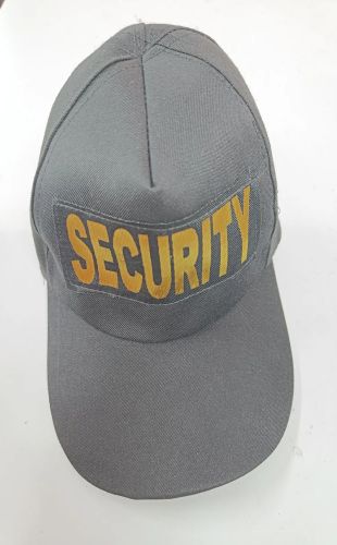 Grey Poly Cotton Security Guard Cap