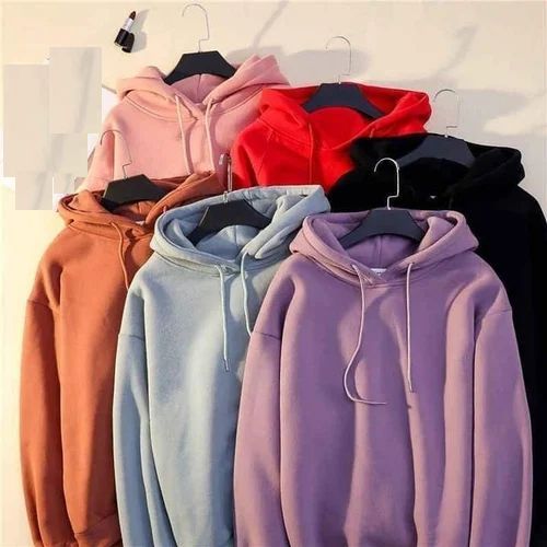 Unisex Plain Cotton Hoodie