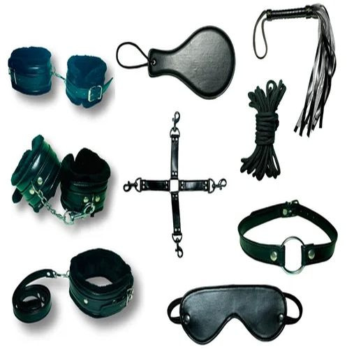 Black Leather BDSM Kit