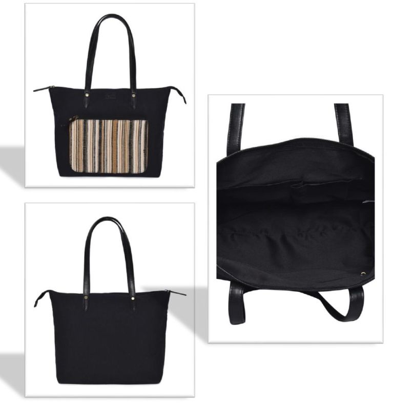 Cotton Black Tote Bag