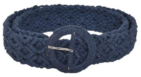 Ladies Blue Cotton Belt