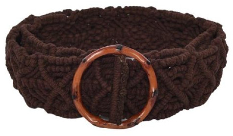 Ladies Brown Cotton Belt