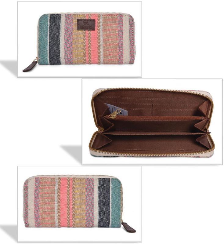 Ladies Cotton Lurex Wallet