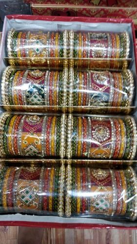 2.4 Inch Multicolor Bridal Chuda Set