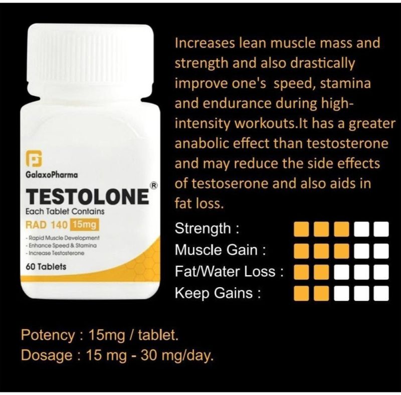 15mg Testolone Tablet