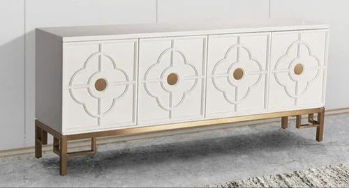 140X40X60 Inch White Wooden Cabinet