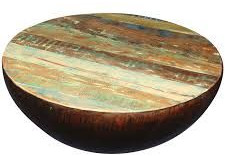 90X90X45 Wooden Round Coffee Table