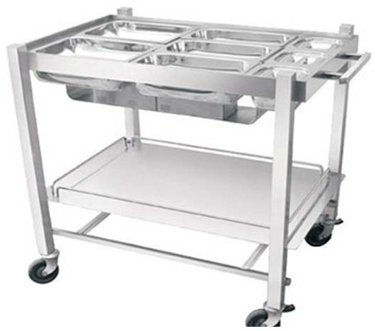 Stainless Steel Snacks Trolley