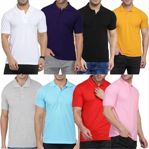 Mens Collar Neck T Shirt