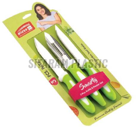 3 Pcs Micro Plus DM Smarty Stainless Steel Kitchen Knife Set