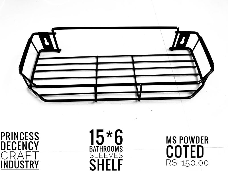 15x6 Inch Mild Steel Bathroom Wall Shelf