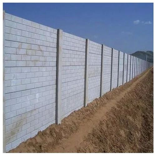 4 Feet Concrete Precast Compound Wall