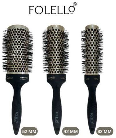 Ceramic Round Hair Brushes Combo Set