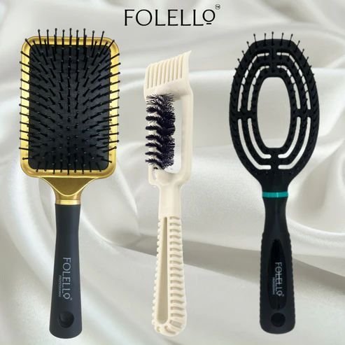 3 Piece Hair Brush Combo Set
