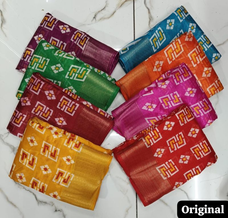 Printed Dola Silk Saree