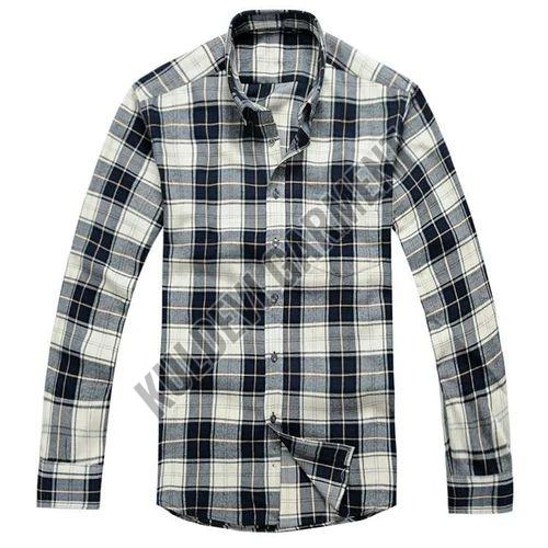 Mens Cotton Full Sleeves Checked Shirt