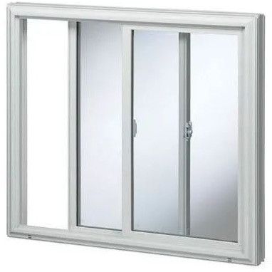 3 Track White Aluminum Sliding Window with Mosquito Net