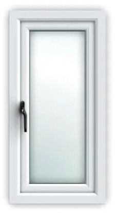 UPVC Single Door Casement Frosted Glass Window