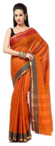 Plain Cotton Saree