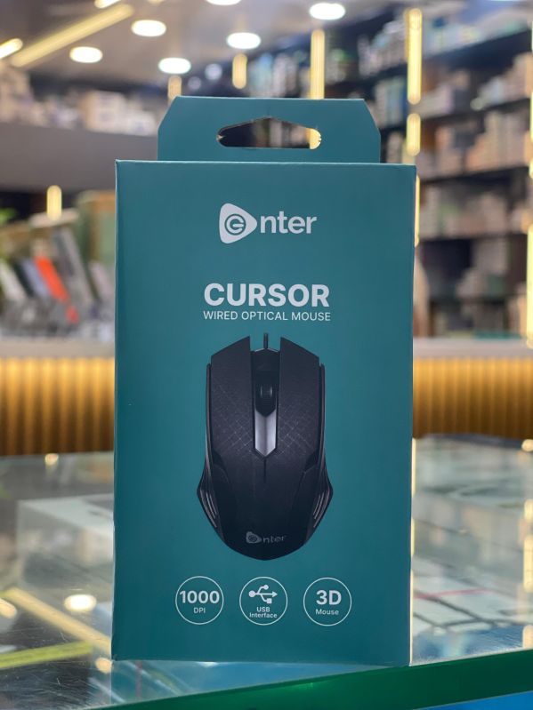 Enter Cursor Wired Optical Mouse