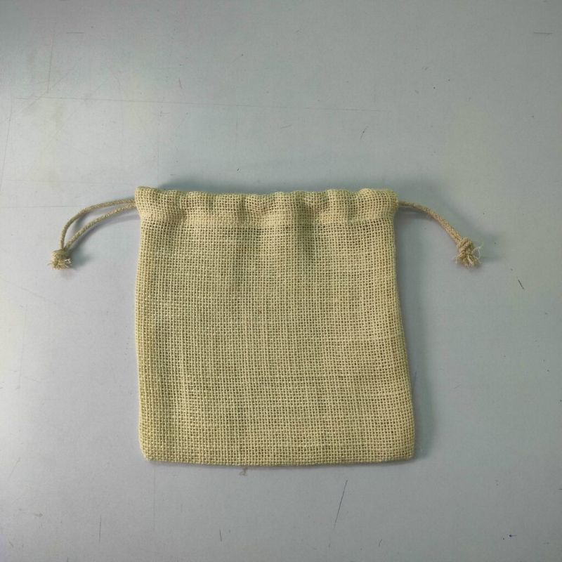 8 X 8 Inch Jute Drawstring Bag