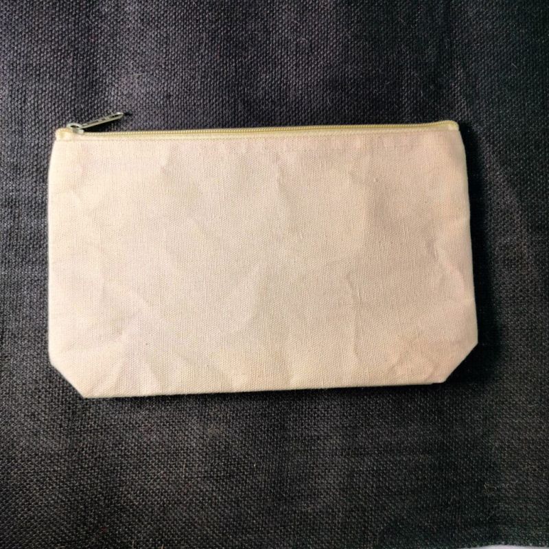 Laminated Cotton Cosmetic Pouch